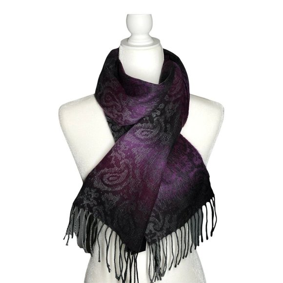 COPY - Steve Madden Paisley Scarf Made in Italy 4  Ombre Colors to Choose! - Picture 6 of 11